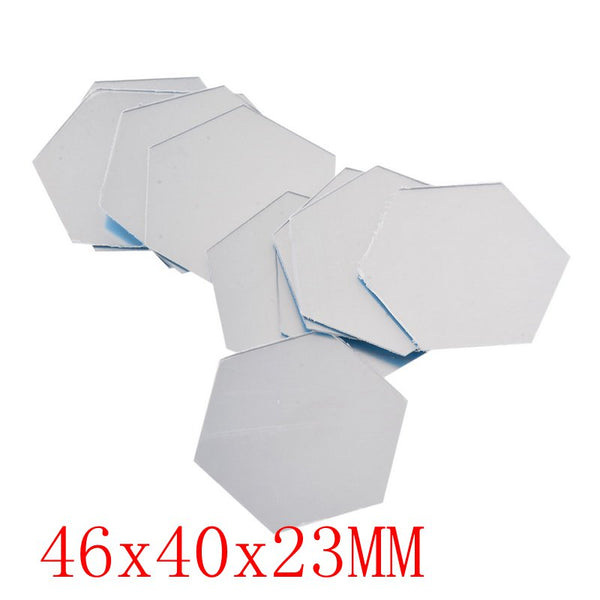 6/12 Pcs 3D Hexagon Acrylic Mirror Wall Stickers - Shopsteria