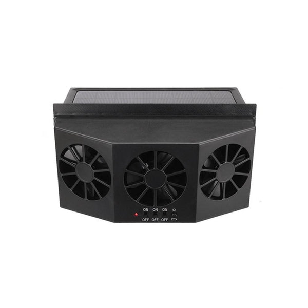 Car Fan Solar Window Sun Powered Car Auto Air Vent Cool Cooling System Radiator Fan Cooling Fan Energy Saving Car-styling Cooler - Shopsteria