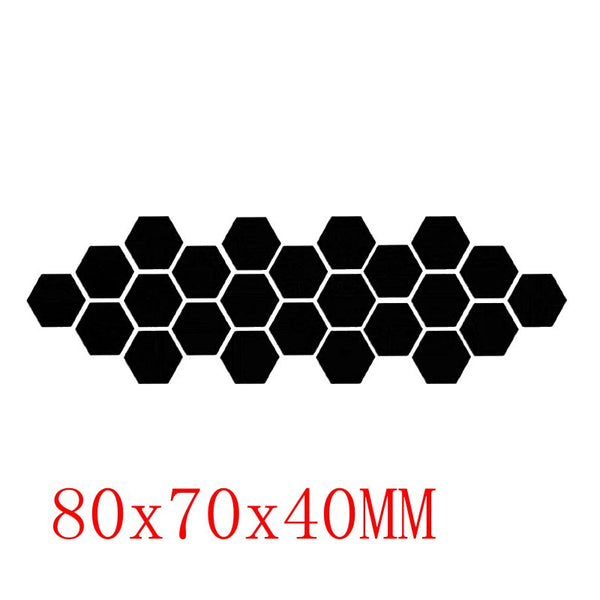 6/12 Pcs 3D Hexagon Acrylic Mirror Wall Stickers - Shopsteria