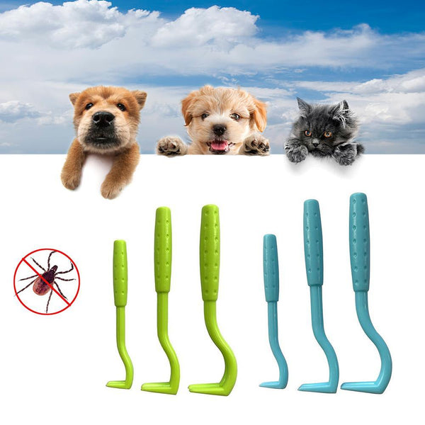 3PCS Pet Flea Remover Tool Scratching Hook Remover Pet Cat Dog Grooming Supplies Tick Picker Flea Removal Tool Pet Comb - Shopsteria