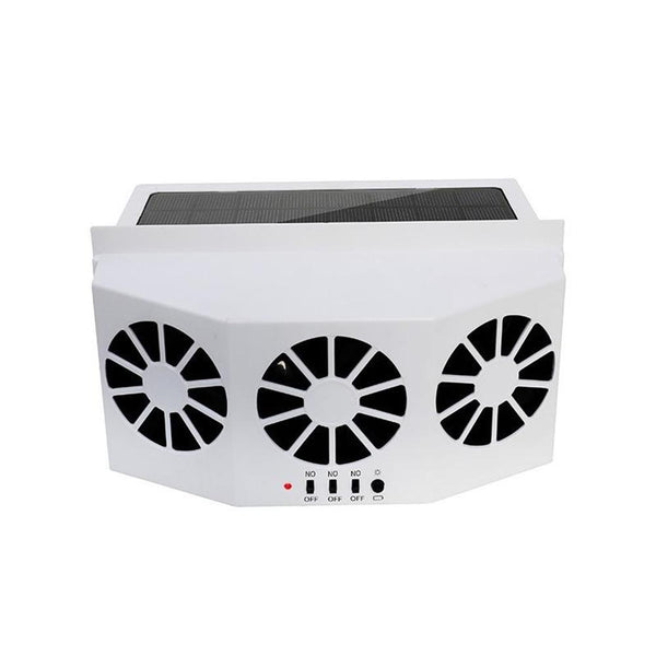 Car Fan Solar Window Sun Powered Car Auto Air Vent Cool Cooling System Radiator Fan Cooling Fan Energy Saving Car-styling Cooler - Shopsteria