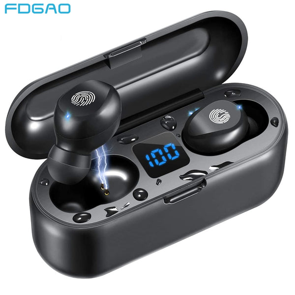 Bluetooth Wireless Earbuds with Mic Charging Case Waterproof TWS 9D Stereo Headphones in Ear Headset Sound Sport LED Display