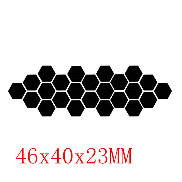 6/12 Pcs 3D Hexagon Acrylic Mirror Wall Stickers - Shopsteria