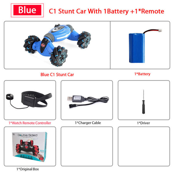 Remote Control Stunt Car Gesture Twisting Off-Road Vehicle Light Music Drift Dancing Side - Shopsteria