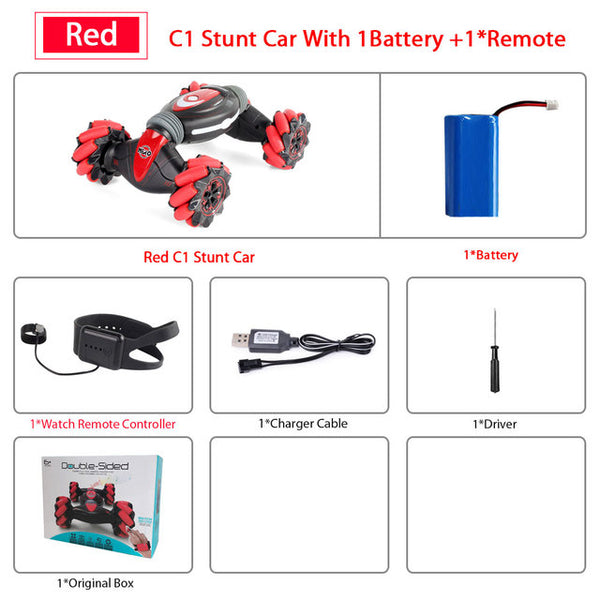 Remote Control Stunt Car Gesture Twisting Off-Road Vehicle Light Music Drift Dancing Side - Shopsteria