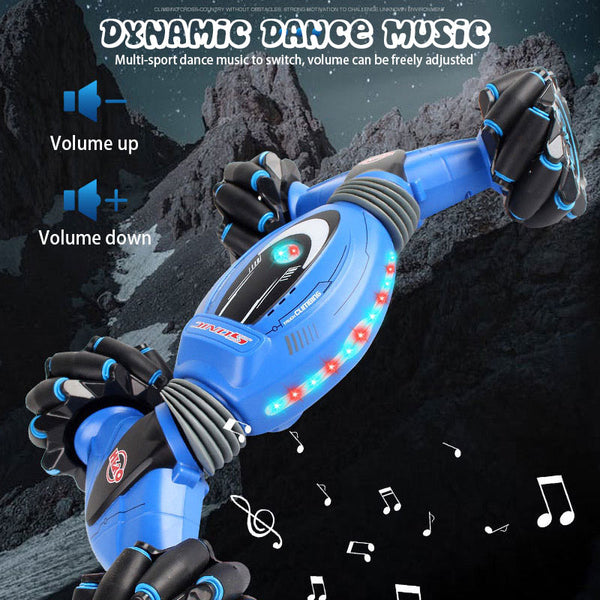 Remote Control Stunt Car Gesture Twisting Off-Road Vehicle Light Music Drift Dancing Side - Shopsteria