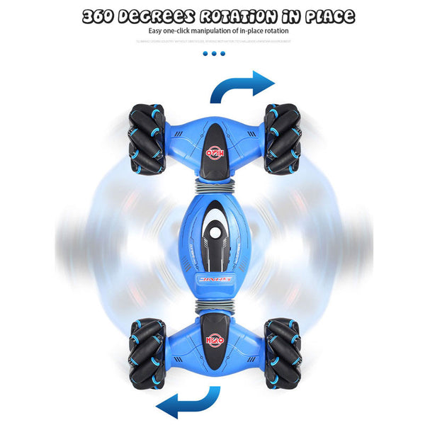 Remote Control Stunt Car Gesture Twisting Off-Road Vehicle Light Music Drift Dancing Side - Shopsteria