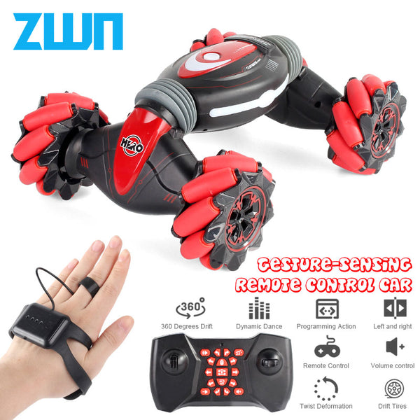 Remote Control Stunt Car Gesture Twisting Off-Road Vehicle Light Music Drift Dancing Side - Shopsteria