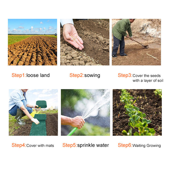 Plant Seeds Grass Seed Growth Mat Home Garden Potato Greenhouse Vegetable Planting Fertilizer Mat Moisturizing Germination Pad - Shopsteria
