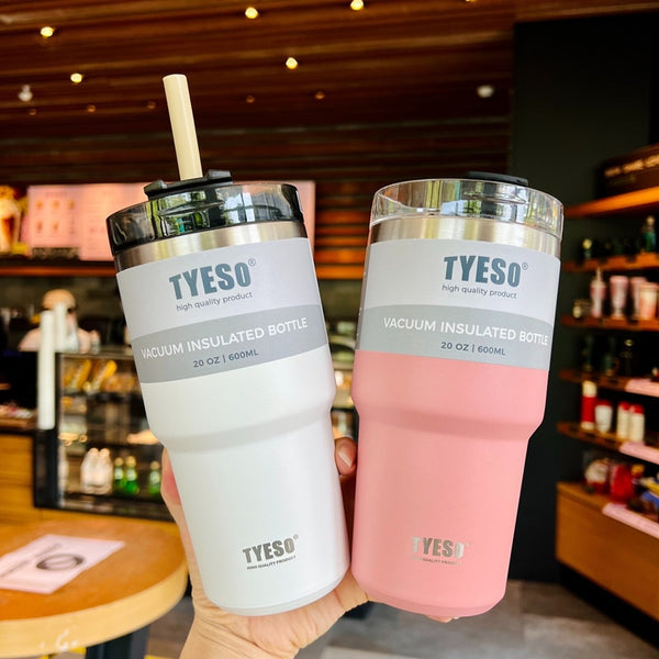 Creative 304 Stainless Steel Thermo Cup with Straw