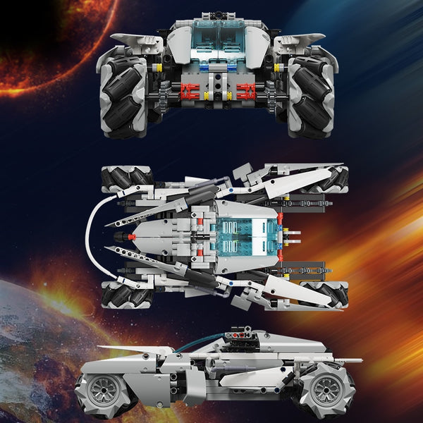 4WD MOC STAR APP Remote Control Rotating Drift Racing Car Building Blocks LED City RC Vehicle Bricks Toy