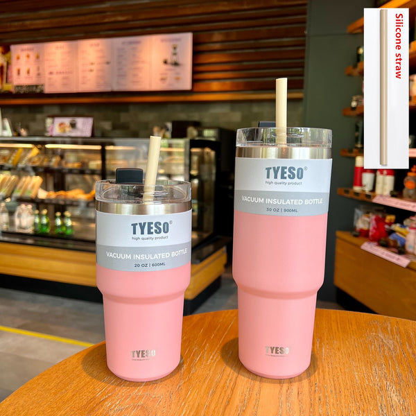 Creative 304 Stainless Steel Thermo Cup with Straw