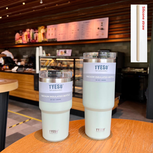 Creative 304 Stainless Steel Thermo Cup with Straw