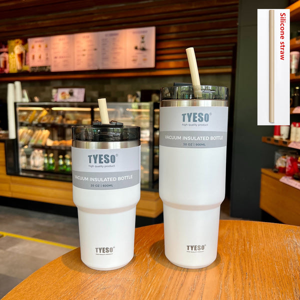 Creative 304 Stainless Steel Thermo Cup with Straw