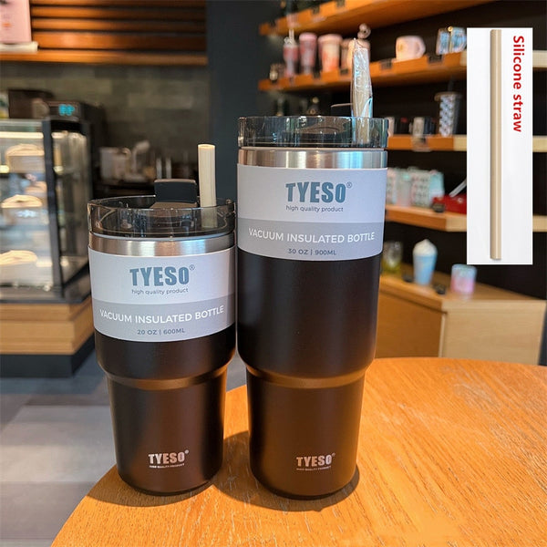 Creative 304 Stainless Steel Thermo Cup with Straw