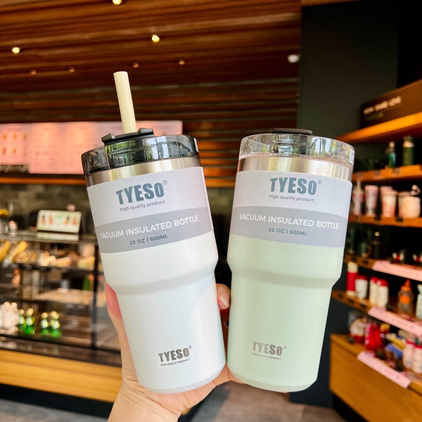 Creative 304 Stainless Steel Thermo Cup with Straw