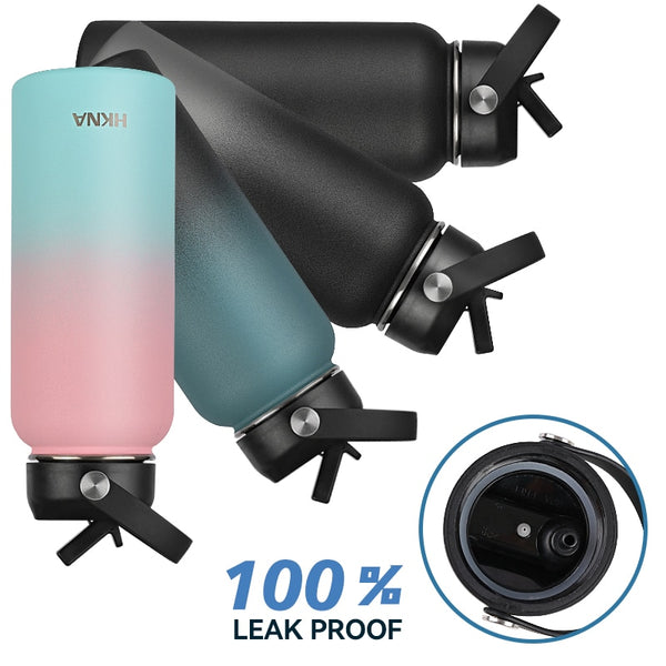 Stainless Steel Sports Water Bottle Double Wall Vacuum Insulated - Shopsteria