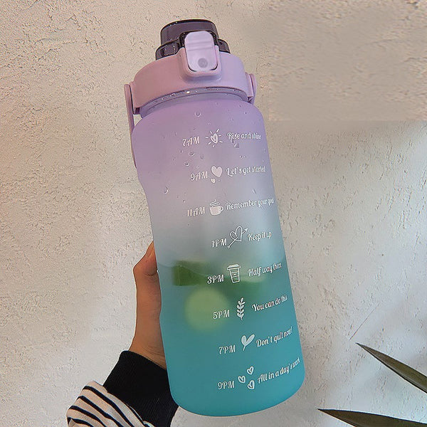 Motivational Water Bottle Multi Sizes Large Capacity - Shopsteria