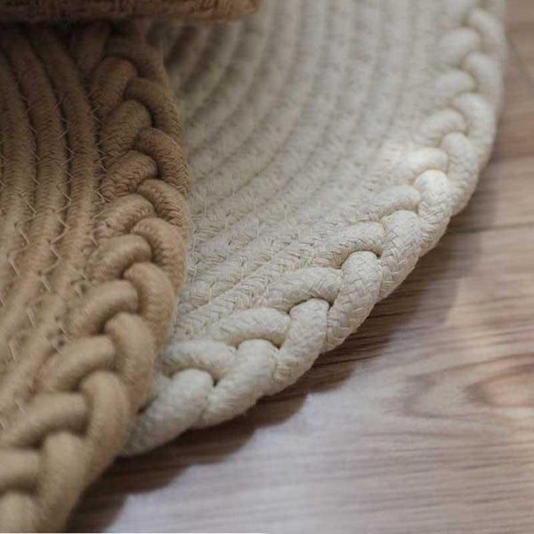 Hand-woven Japanese-style Minimalist Floor Mat Study Bedroom - Shopsteria007