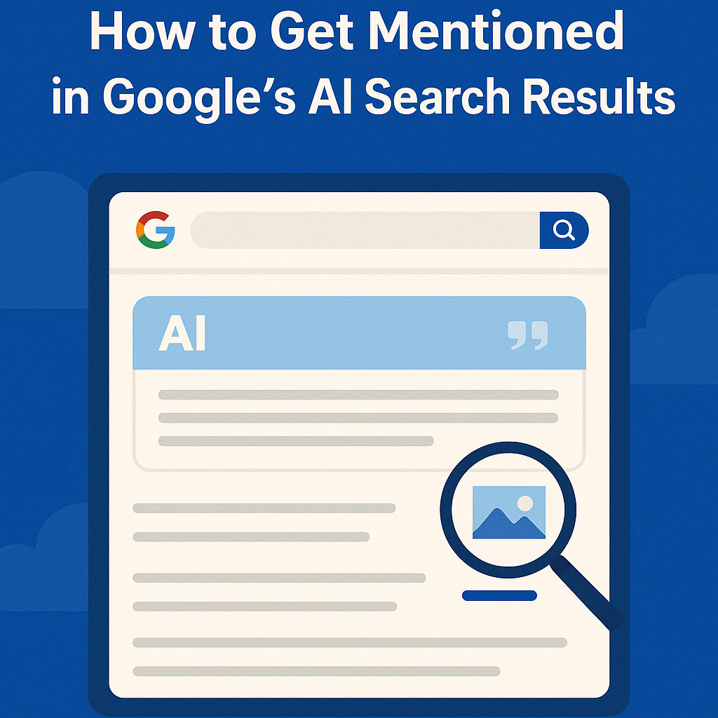 How to Get Mentioned in Google’s AI Search Results