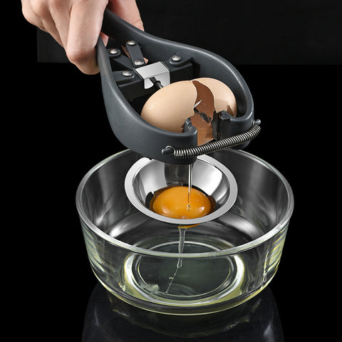 Stainless Steel Egg Opener: Your Ultimate Kitchen Gadget for Quick Egg Cracking!
