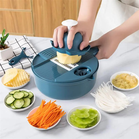 Kitchen Multifunctional Salad Utensils Vegetable Chopper Carrot Potato Manual Shredder Cook Vegetable Tools