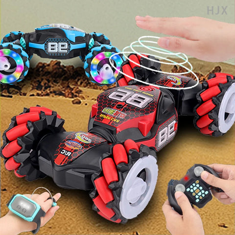 High-Performance 4WD RC Vehicle with Gesture Induction, 2.4G Remote Control, Lights, Music, Drift, Dance, and Stunt Features - Perfect Toy Car for Kid