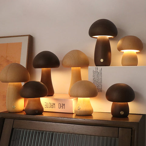 Wooden Mushroom Night Light: A Natural and Sustainable Night Light for Your Home