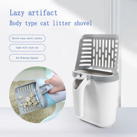 Cat Litter Shovel Set Bin Bag Large Capacity Cat Excrement Shovel