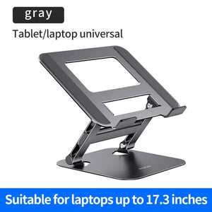 Foldable Aluminum Alloy Laptop Stand for  MacBook Air and Pro – Portable Notebook Holder