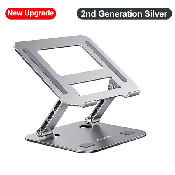 Foldable Aluminum Alloy Laptop Stand for  MacBook Air and Pro – Portable Notebook Holder