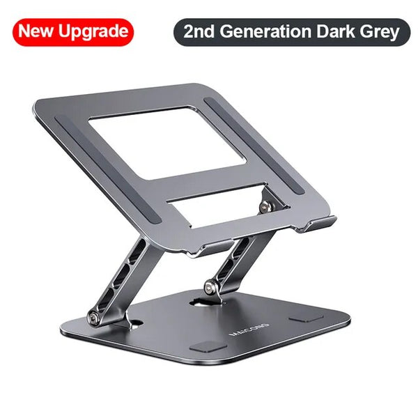 Foldable Aluminum Alloy Laptop Stand for  MacBook Air and Pro – Portable Notebook Holder