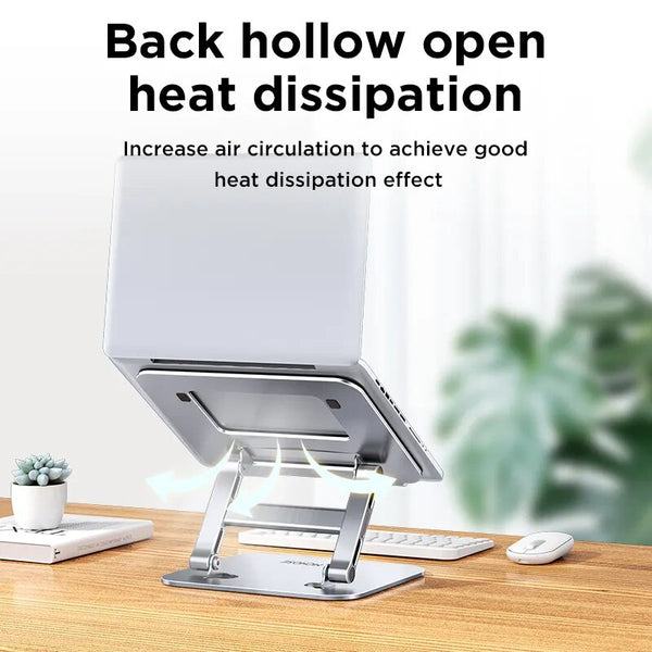 Foldable Aluminum Alloy Laptop Stand for  MacBook Air and Pro – Portable Notebook Holder