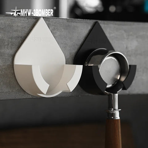 Versatile Coffee Filter Holder for 51mm, 53mm, 54mm, and 58mm Portafilters – Space-Saving Wall Hanging Rack for Café Tools and Home Barista Accessorie