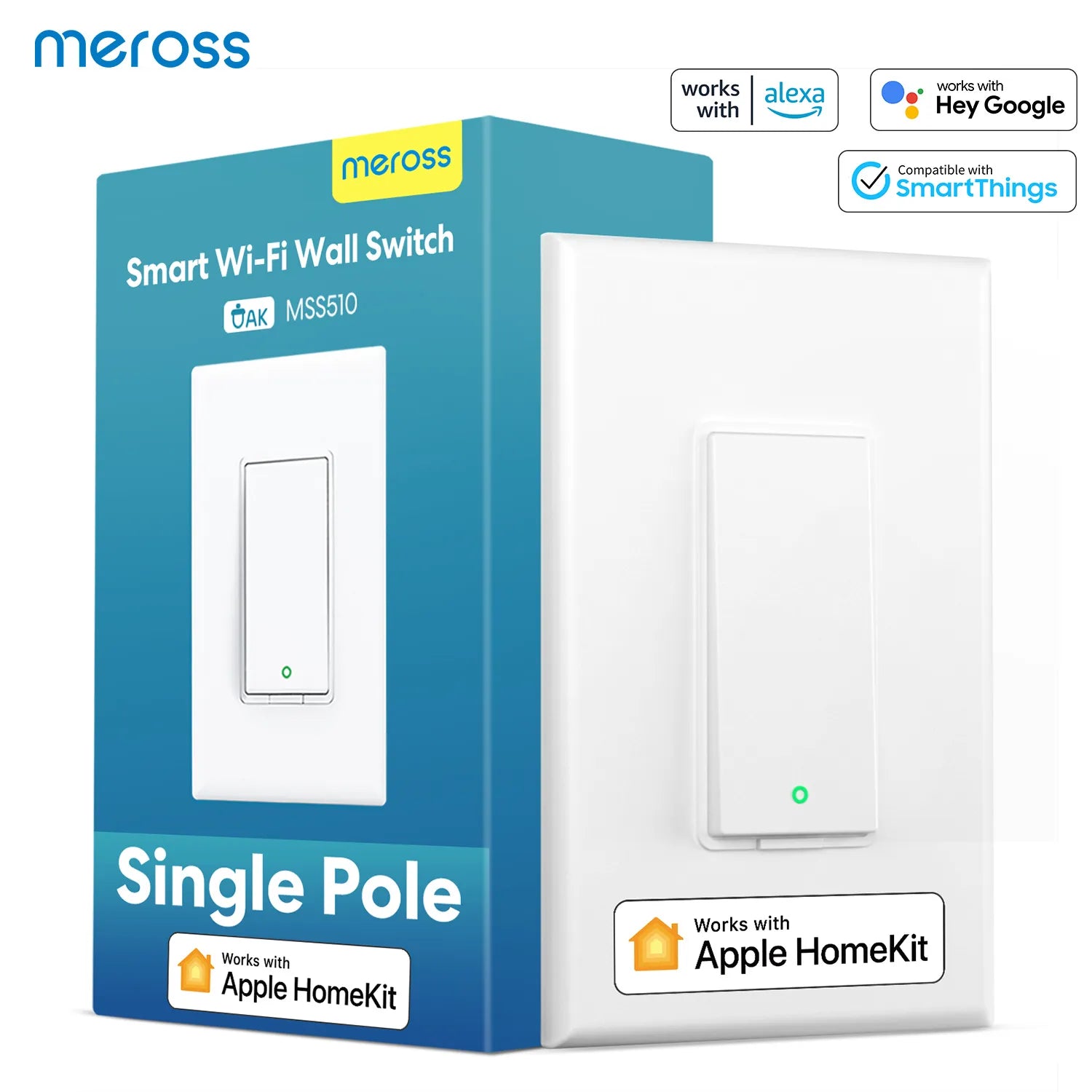 HomeKit Smart WiFi Switch Wireless Light Wall Switch with Remote Control Led Light Lamp Smart Home Alexa Google Home