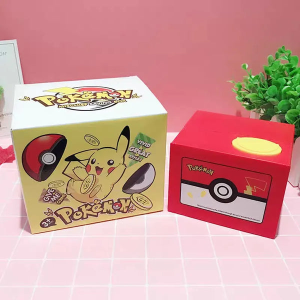 Pikachu Piggy Bank - Anime Cartoon Electronic Money Box with Action Figure and Music Feature