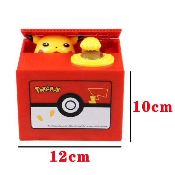 Pikachu Piggy Bank - Anime Cartoon Electronic Money Box with Action Figure and Music Feature