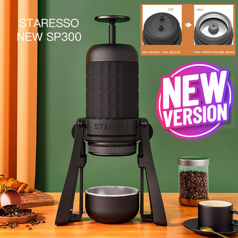 Unleash Espresso Euphoria with STARESSO Mirage SP300 PLUS: Portable Perfection for Creamy Double Shots Anytime, Anywhere!