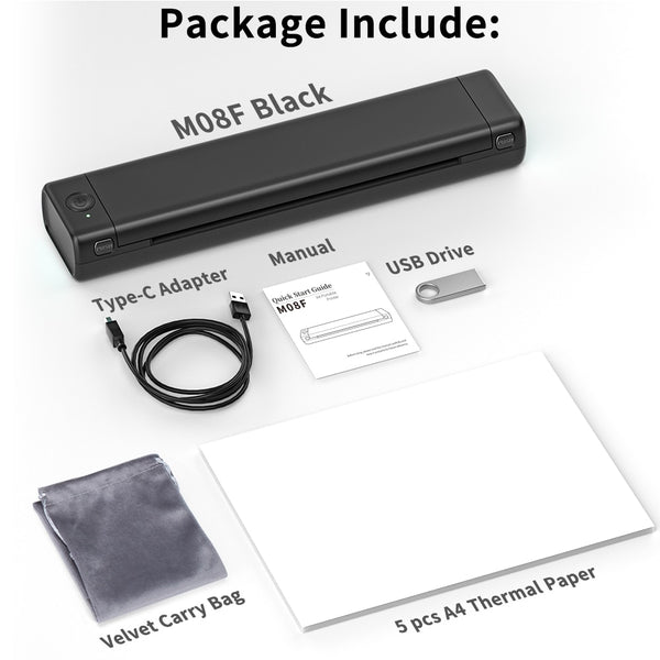 Unleash Creativity On-The-Go: Introducing the Compact Portable Thermal Printer!