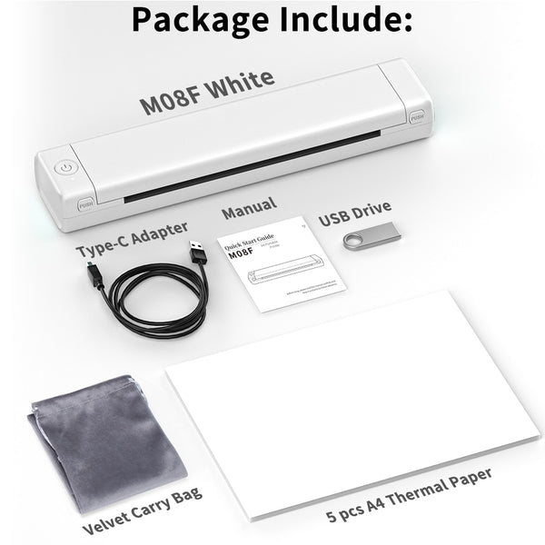 Unleash Creativity On-The-Go: Introducing the Compact Portable Thermal Printer!