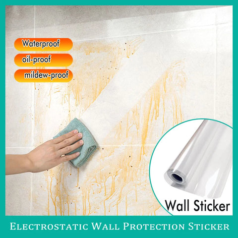Wall Electrostatic Protective Film: Your Invisible Wall Shield For Kitchen, Bathroom & Living Room