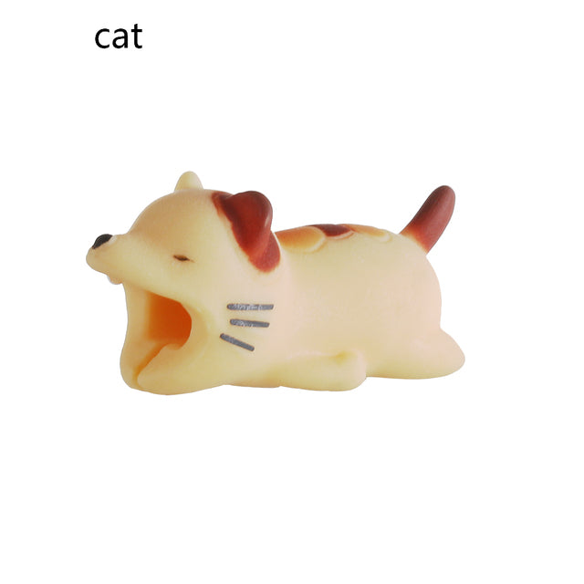 Cable Protector for iPhone Cable Charger USB Cable Winder Holder Accessory Organizer Cute Animal Doll Model Funny - Shopsteria