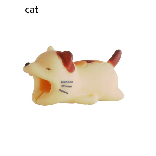 Cable Protector for iPhone Cable Charger USB Cable Winder Holder Accessory Organizer Cute Animal Doll Model Funny - Shopsteria