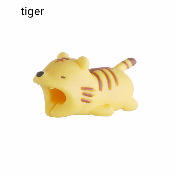 Cable Protector for iPhone Cable Charger USB Cable Winder Holder Accessory Organizer Cute Animal Doll Model Funny - Shopsteria