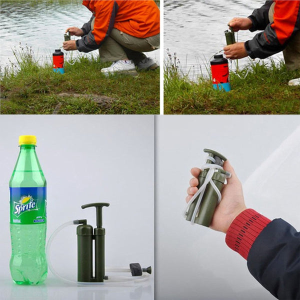 Portable Emergency Water Purifier For Outdoor Hiking Camping Emergencies - Shopsteria