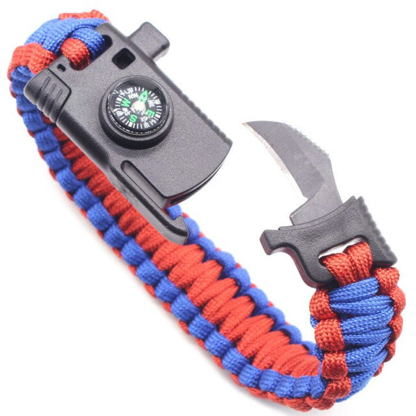 Bracelet Multi-function Paracord Survival Outdoor Camping Rescue Emergency Rope - Shopsteria