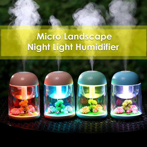 Micro Landscape Humidifier Home Colorful Lamp USB - Shopsteria