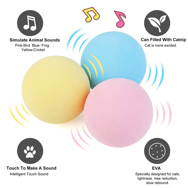 Smart Interactive Cat Toy Ball For Playing & Training - Shopsteria