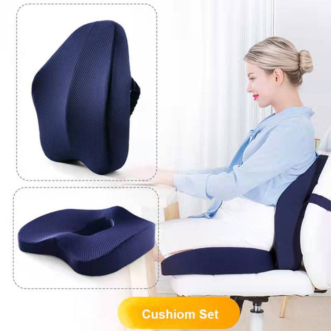 Memory Foam Office Chair Cushion Orthopedic Pillow Coccyx Support Waist Cushion Back Pillow Hip Seat Car Pillows Seat Sets Pad - Shopsteria