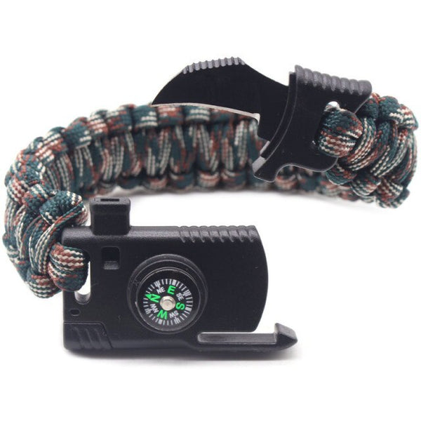 Bracelet Multi-function Paracord Survival Outdoor Camping Rescue Emergency Rope - Shopsteria